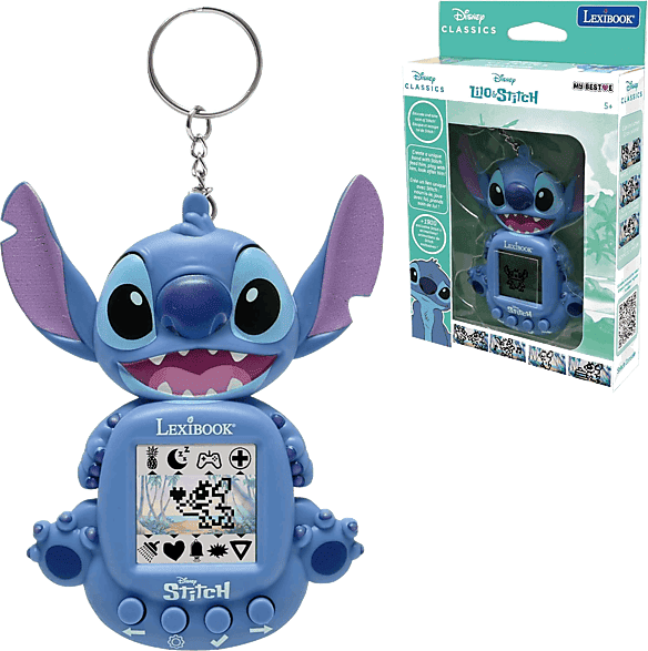 REACONDICIONADO Seminuevo Muy bueno Tamagotchi - Lexibook My Best-e Stitch, Compañero Interactivo y Educativo para niños, 8 categorías de Juegos