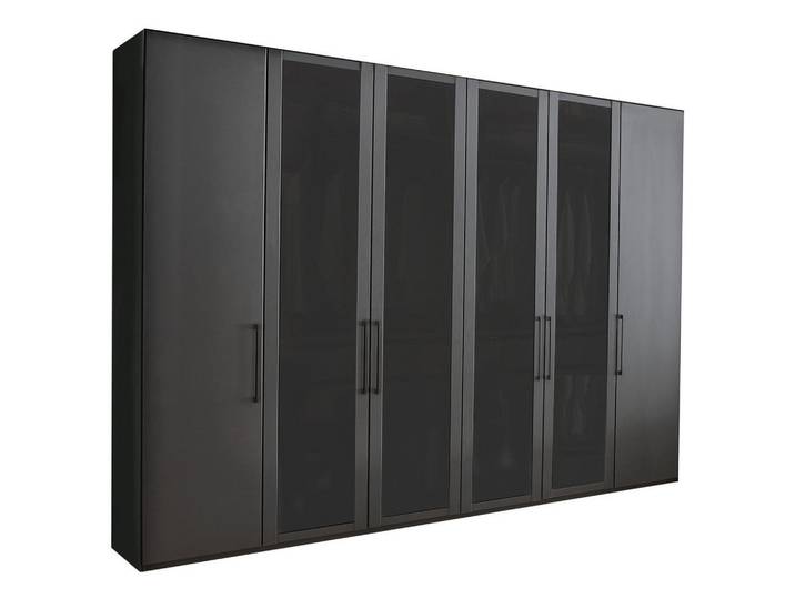 Novel Drehtürenschrank 6-trg. SPLIT, modernes Design, Made in Germany, 300 cm breit, 236 cm hoch, 58 cm tief