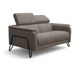 SOFA RODEN 2-Sitzer, beige, Veloursstoff