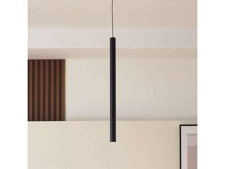 Lindby LED-Pendelleuchte Lumaro, schwarz, 55cm, 48V, dimmbar Lumaro 48V Lindby,, schwarz, für Wohn- / Esszimmer, Aluminium, Modern