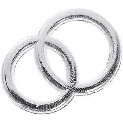 6x Knorr Prandell Wachs-Eheringe 32mm silber