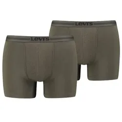 Levis 2P Tencel Boxer Brief Khaki Lyocell Small Herren
