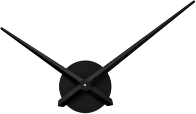 Uplift Curations Modern DIY 3D Wall Clock Large Quartz Wall Decor Clock With Adjustable Design black