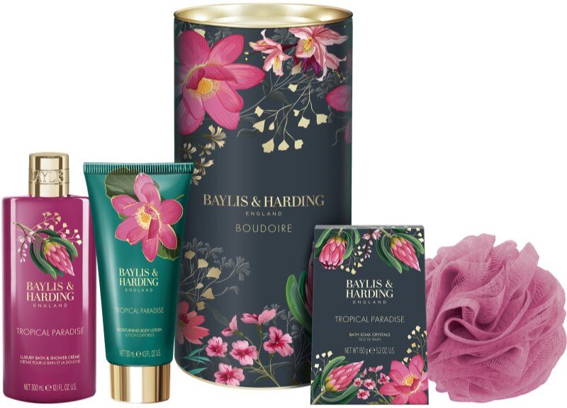 Baylis & Harding Boudoire Tropical Paradise coffret cadeau boîte métallique