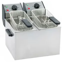 ROLLER GRILL Fritteuse mit zwei Becken, 2 x 5 Liter