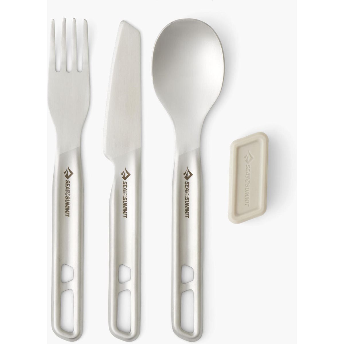 Sea to Summit Detour Stainless Steel Cutlery Set - [3 Piece] stainless steel grey [3 Piece] ACK036021-121801