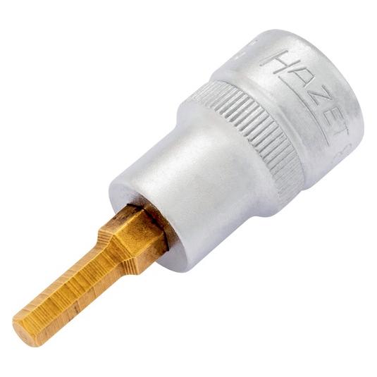 Hazet Schraubendreher-Steckschlüsseleinsatz 8801K-4 Vierkant10 mm (3/8 Zoll) Innen Sechskant Pr... (4 mm) (8801K-4)