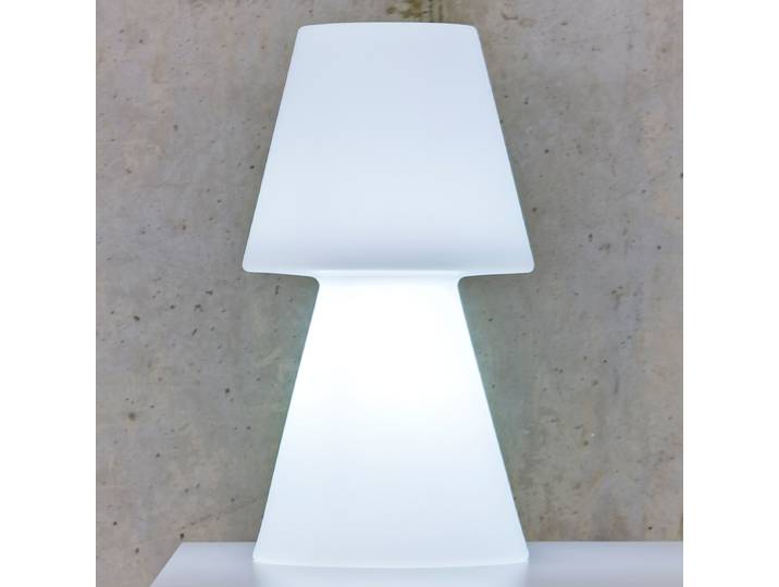 Akku-Outdoor Tischleuchte Lola 30cm Weiß/Weiß Polypropylen LED LED-Platine