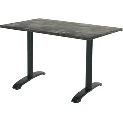 RestooTab - Tisch Bazila 120x70cm Dekor metallisierter Stein