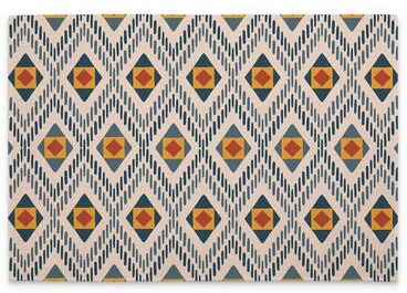 FirstDawn Santa Fe Diamonds 4-Pack Poly-Cotton Blend Placemats Manufactured in The USA Machine Washable Dryer Safe