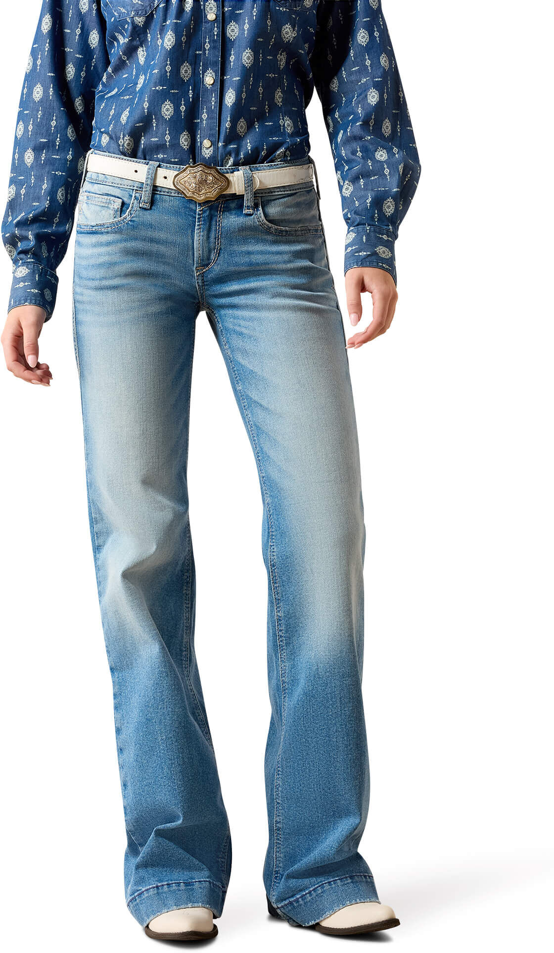 Women's Mid Rise Clara Trouser Jeans in Yuba, Size: 25 Short by Ariat