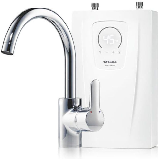 Clage Chauffe-eau instantané compact CEX-U/EAK 11/13,5 kW, électrique, mit mitigeur monocommande (2400-26391)
