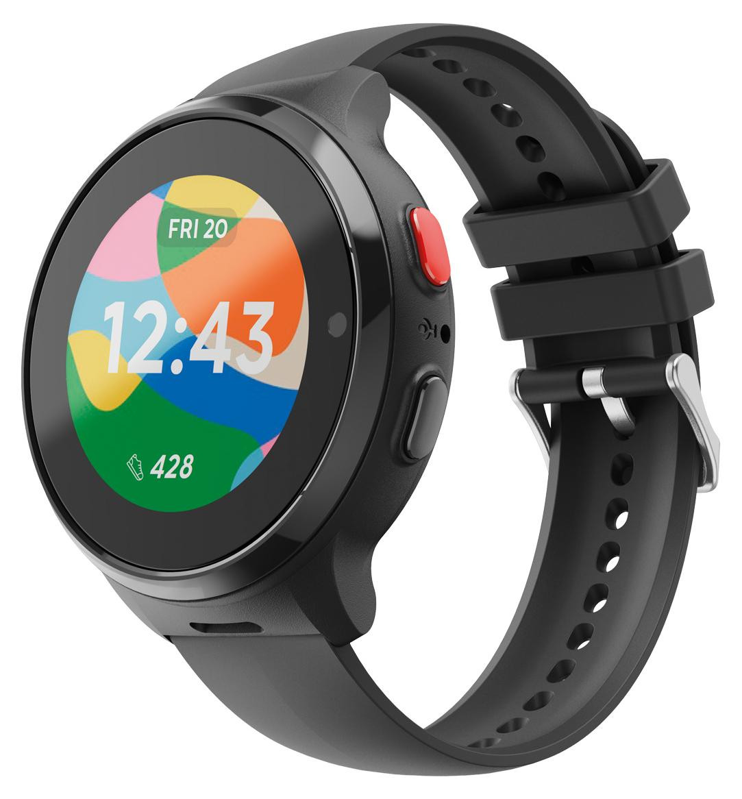 Hama Kinder-Smartwatch zwart met GPS, SOS-knop en telefoonfunctie