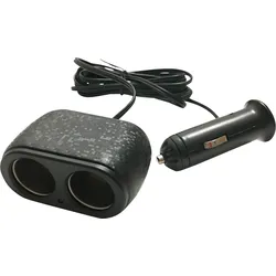 KFZ 019012 - KFZ - Steckdose, 2-fach, 12 V, 10 A, 2 m
