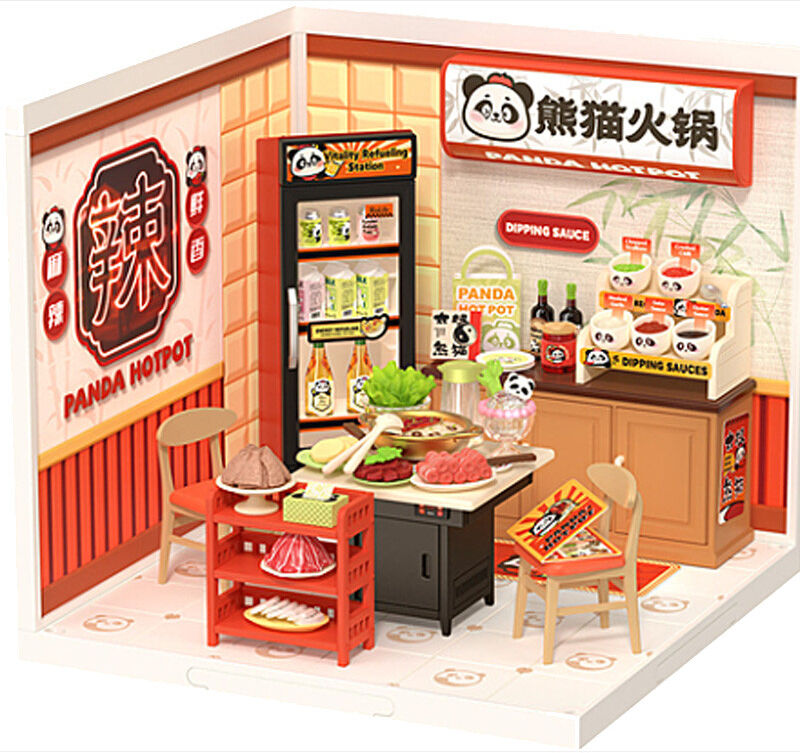 Miniature 3D DIY Panda Hot Pot - Rolife