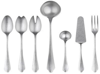 Mepra Stainless Steel 7-piece Dolce Vita Pewter Full Serving Set