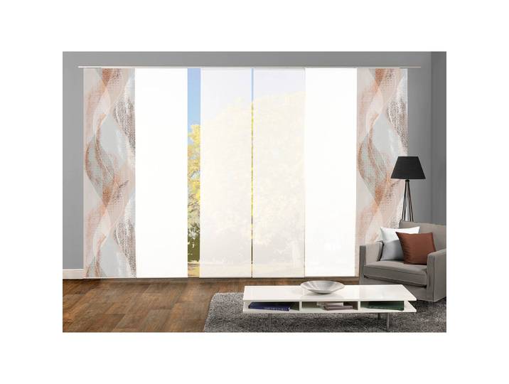 Schiebevorhang Torre 6er-Set 60 x 245cm Kupfer/Kupfer