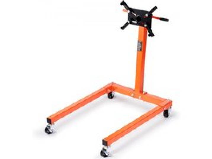 VEVOR Support Moteur d'Atelier 590 kg Stand de Moteur en Acier Mobile et Verrouillable Lève-Moteur Rotatif 360° 6 Points d’Ancrage Réglables en Inclinaison pour Travaux sur Moteurs Démontés Mécanicien