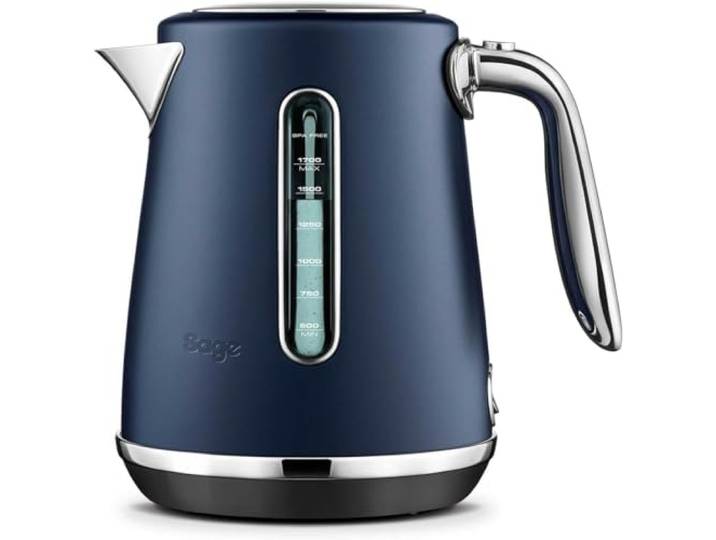 Sage The Soft Top Luxe, Wasserkocher mit Kontrollanzeige, Zwetschgenblau Wasserkocher mit Kontrollanzeige, 1,7 L Fassungsvermögen, Schnelles Sieden, 2400 W, 360° Basis, Sanft Öffnender Deckel