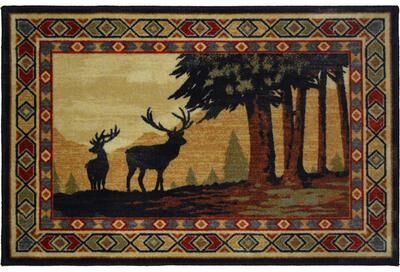 Mayberry Rug "American Destination Southwest Deer Accent Rug 30""x46"""