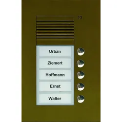 TCS PUK05/1-EB PUK TCS:BUS Audio Außenstation 5T 1Sp UP bronze PUK051EB