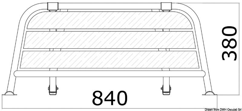 Rufende Plattform 840 mm Osculati 48.443.01