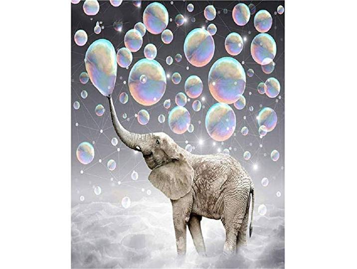 Yingxin34 Puzzle 3000 Teile Elefant mit Blasen Jigsaw Spiel Erwachsene Kinder Familie Dekompression Spielzeug-48.03x31.88 Zoll (122 x 81cm)