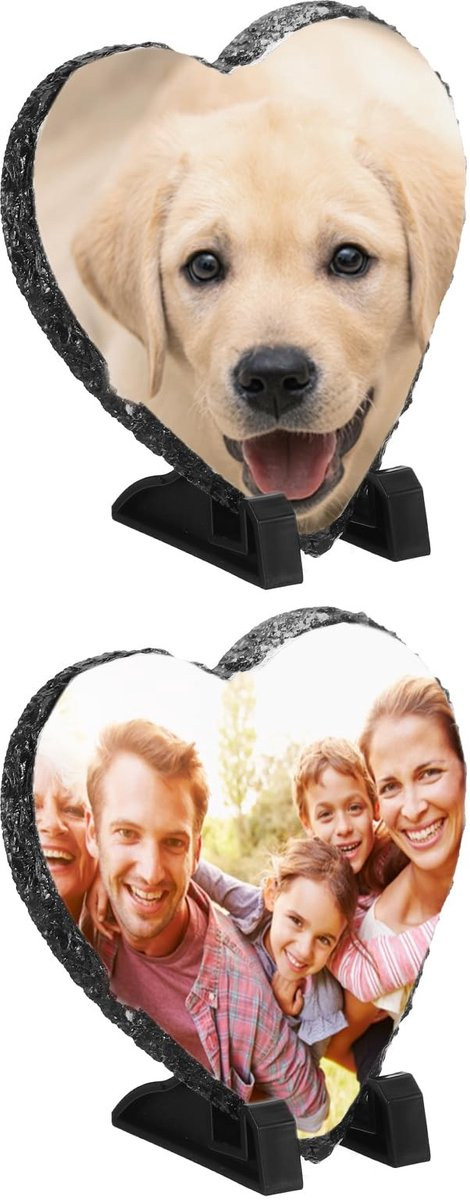 Omgoods Sublimatie Steen Blank Hart Fotolijst voor Persoonlijke Herinneringen
