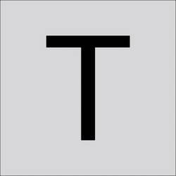 RZB 99221.013.T Buchstabe T 60 mm 1 St.