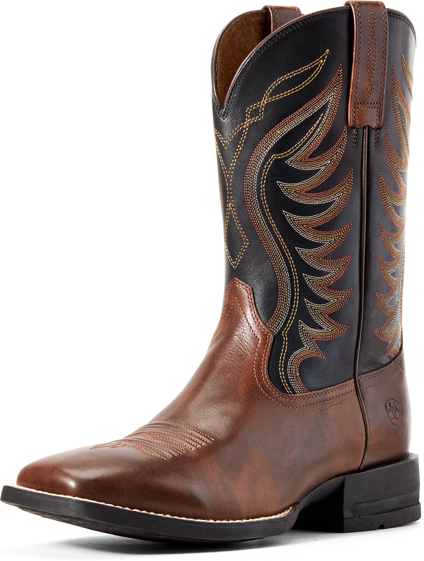 Men's Amos Cowboy Boots in Hand Stained Red-Brown Leather, Size: 9.5 D / Medium by Ariat