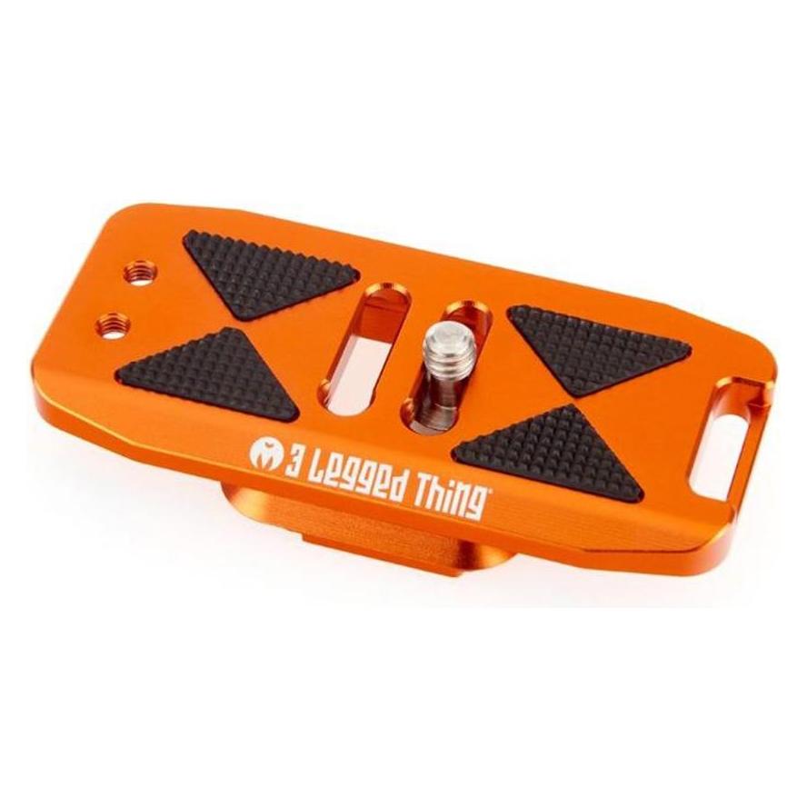3 Legged Thing 85mm Base Plate with screen slope and strap connector. geeigner für Arca Swiss Koper (Metall) (BASE85-C)