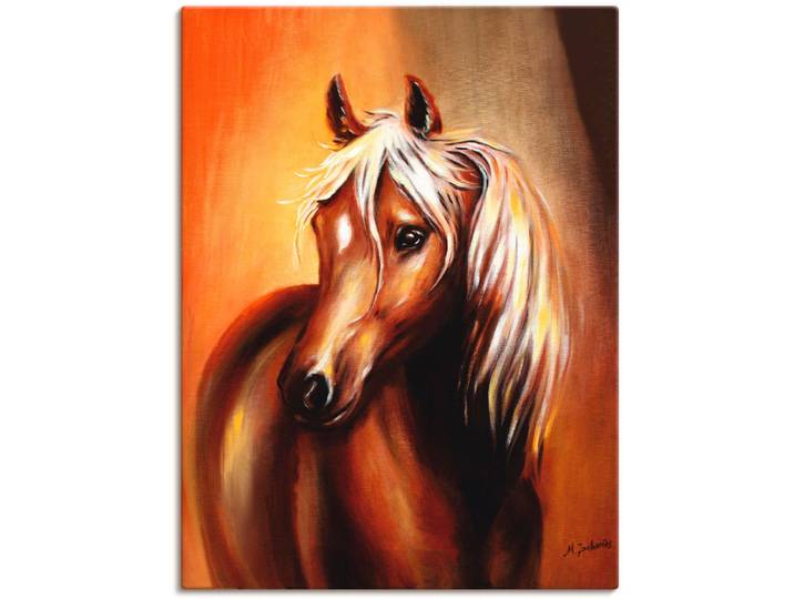Leinwandbild ARTLAND Pferd Fantasie , braun (farbe bild(er): braun), B:60cm H:80cm, Bilder, Leinwandbild, auf Holzrahmen gespannt