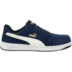 Puma, Sicherheitsschuhe, Iconic Suede Navy Low S1P (S1P, 40)