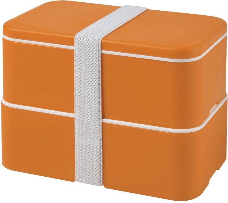 Lunch box MIYO 700+700 ml à deux blocs orange