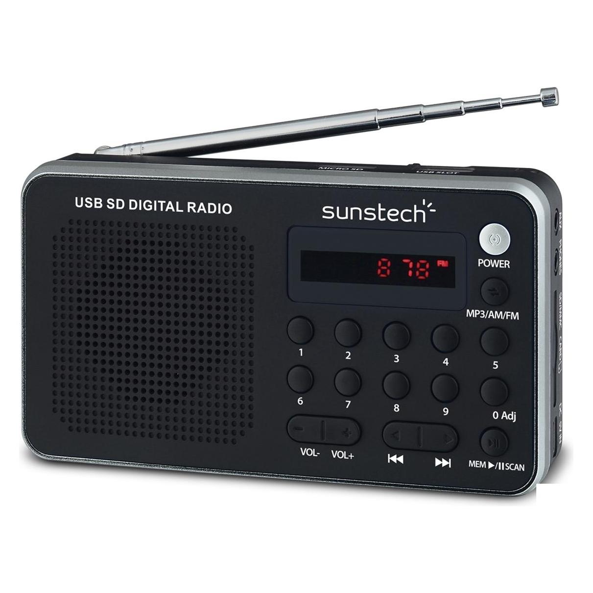Sunstech Portable digital AM/FM radio silver (AM, FM, PLL) (RPDS32SL)