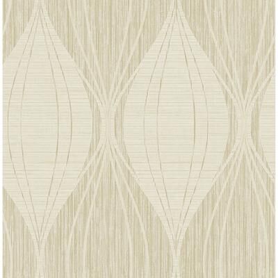 Seabrook Designs Canary Ogee Unpasted Wallpaper