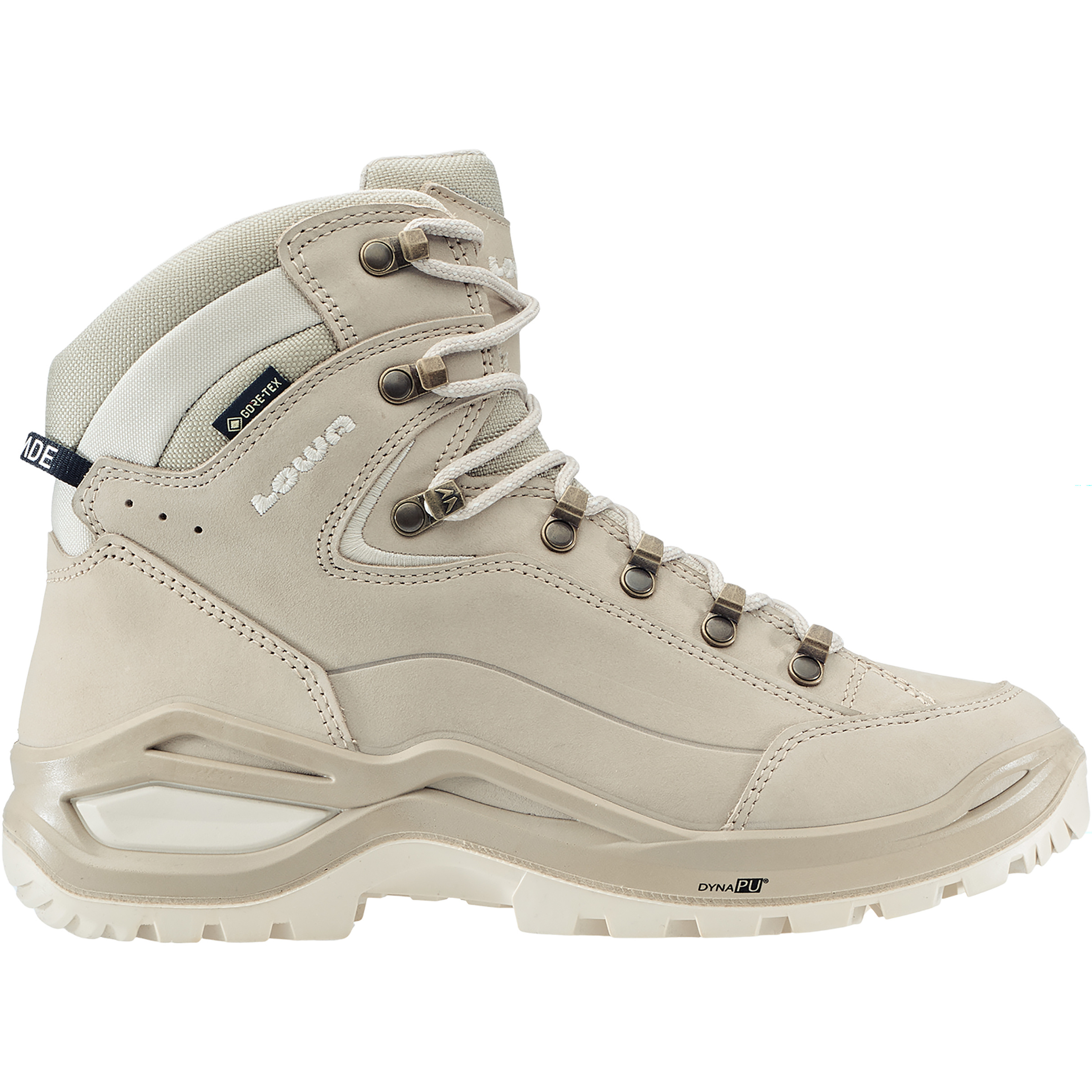 Lowa Renegade Evo GTX Mid Damen Wanderschuhe beige Größe 42 Trekking Wasserdicht
