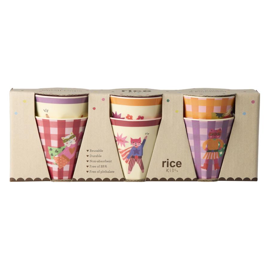 Rice - Melamine Kids Cup with Hero Print - Pink - Small - 160 ml (KICUP-6ZHEROI)