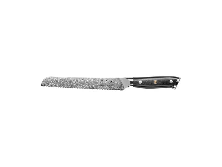 Hâws Couteau à pain Damascus By Hâws 33 cm Noir-acier inoxydable