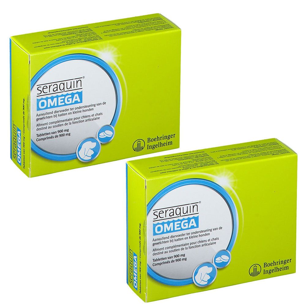 Seraquin Omega chiens et chats x2 2x60 St Tabletten