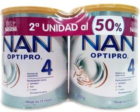 Nestle Nan OPTIPRO 4 2ª UD 50% 2 Ud 800 g