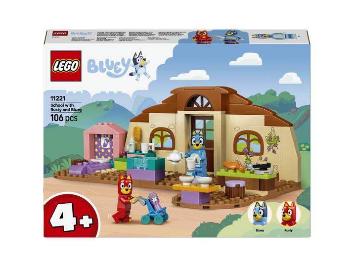 LEGO Bluey L'Ecole avec Rusty et Bluey 11221 LEGO