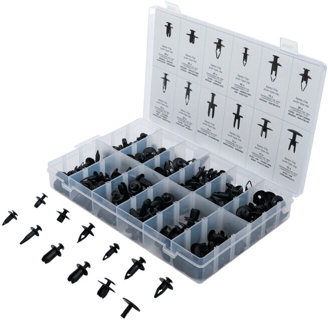 BGS Assortiment de chevilles d’écartement pour Mazda, Honda, Ford, Nissan & VW 240 pièces ; BGS technic (9057)