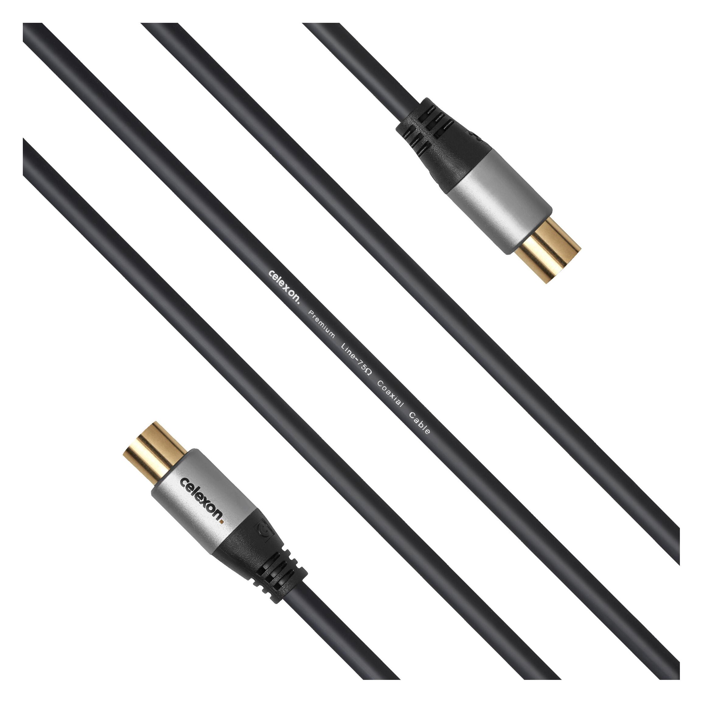 Celexon IEC TV Antennenkabel 2,0m - Professional Line (Antennenkabel) (1000015570)