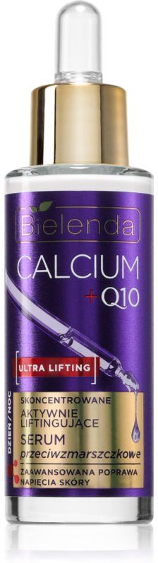 Bielenda Calcium + Q10 Concentrated actively lifting anti-wrinkle serum day/night lifting serum for firmer face contours day and night 30 ml