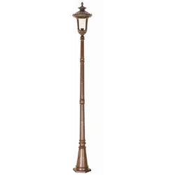 Außenleuchte Kandelaber Stehleuchte Wegeleuchte H 246,5 cm Stahl Glas Bronze