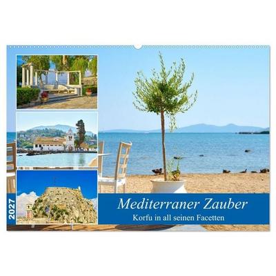 Mediterraner Zauber - Korfu in all seinen Facetten (Wandkalender 2027 DIN A2 quer), CALVENDO Monatskalender