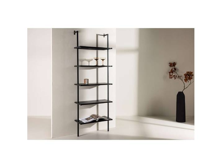Regal Caracas Stahl, pulverbeschichtet Schwarz 60 x 183 x 30cm