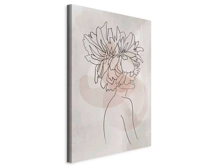 Leinwandbild Sophie´s Flowers Beige/Greige