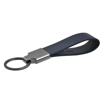 Kettenanhänger ADELIA´S "Anhänger – Schlüsselanhänger aus Leder", blau, Schmuckanhänger, Damen, Leder, Kettenanhänger, Ein stilvolles Geschenk für besondere Momente